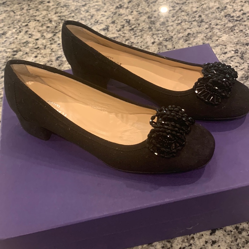 Sesto Meucci Black Kitten Heels